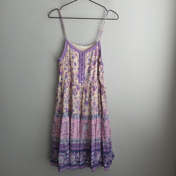 Spell Portobello Road Strappy Mini Dress in Lavender size M - Picture 3 of 8